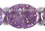 CKU03 15 inches 13*18mm oval purple kunzite beads Wholesale