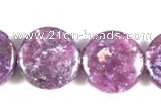 CKU04 15 inches 16mm coin purple kunzite beads wholesale