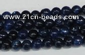 CKU100 15.5 inches 4mm round dyed kunzite beads wholesale