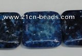 CKU120 15.5 inches 25*25mm square dyed kunzite beads wholesale