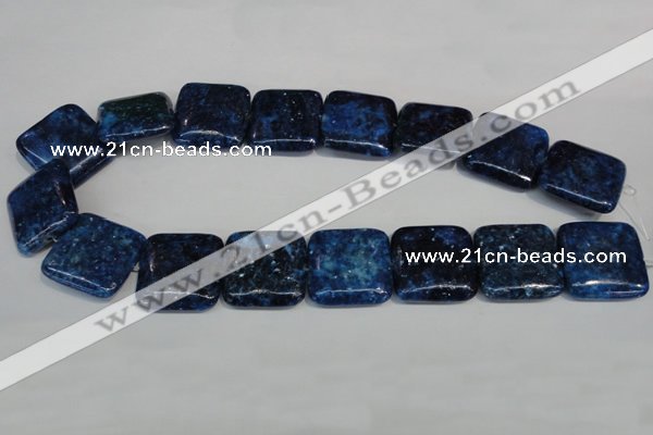 CKU120 15.5 inches 25*25mm square dyed kunzite beads wholesale