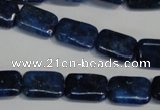 CKU123 15.5 inches 10*14mm rectangle dyed kunzite beads wholesale