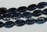 CKU130 15.5 inches 8*12mm oval dyed kunzite beads wholesale