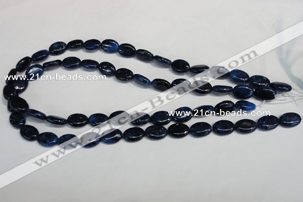 CKU131 15.5 inches 10*14mm oval dyed kunzite beads wholesale