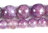 CKU15 15 inches 4mm & 6mm round purple kunzite beads wholesale