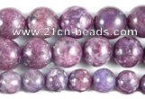 CKU16 15 inches 8mm,10mm & 12mm round purple kunzite beads