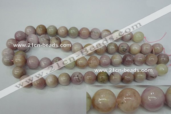 CKU207 15.5 inches 14mm round pink kunzite beads wholesale