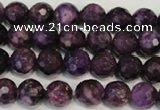 CKU22 15.5 inches 8mm faceted round purple kunzite beads wholesale