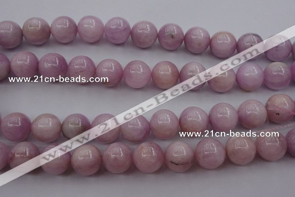 CKU257 15.5 inches 14mm round pink kunzite beads wholesale