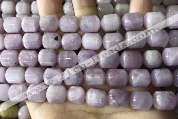 CKU333 15.5 inches 10*12mm tube kunzite gemstone beads