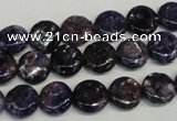 CKU35 15.5 inches 10mm flat round purple kunzite beads wholesale