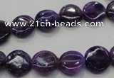 CKU36 15.5 inches 12mm flat round purple kunzite beads wholesale