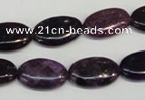 CKU40 15.5 inches 12*20mm oval purple kunzite beads wholesale