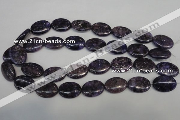 CKU42 15.5 inches 18*25mm oval purple kunzite beads wholesale