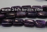 CKU44 15.5 inches 8*12mm rectangle purple kunzite beads wholesale