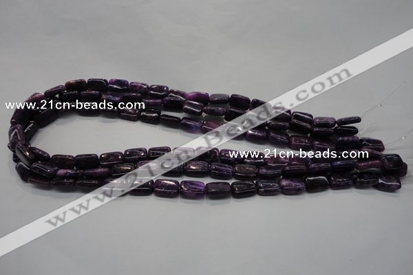 CKU44 15.5 inches 8*12mm rectangle purple kunzite beads wholesale