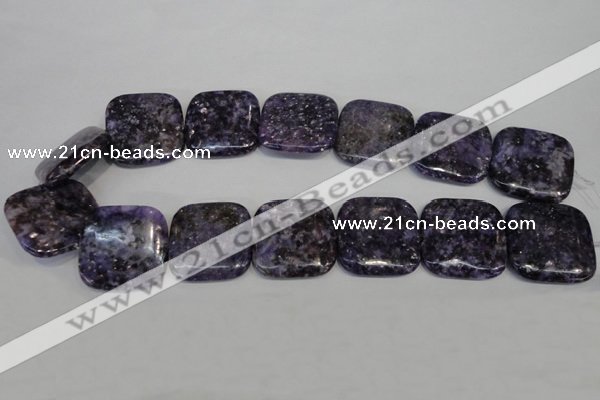 CKU50 15.5 inches 30*30mm square purple kunzite beads wholesale