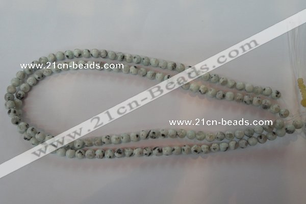 CKW02 15.5 inches 8mm round kiwi jasper gemstone beads