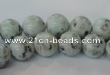 CKW03 15.5 inches 10mm round kiwi jasper gemstone beads