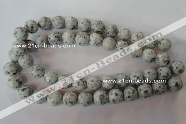 CKW06 15.5 inches 16mm round kiwi jasper gemstone beads