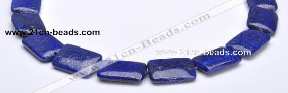 CLA03 Deep blue rectangle 18*25mm dyed lapis lazuli beads