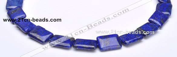 CLA04 15*20mm rectangle deep blue dyed lapis lazuli stone beads