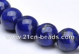 CLA08 4mm round deep blue dyed lapis lazuli beads wholesale