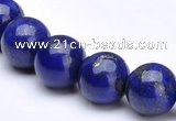 CLA09 6mm round deep blue dyed lapis lazuli beads wholesale