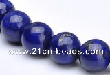 CLA10 Round deep blue dyed lapis lazuli 8mm beads wholesale