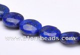 CLA17 10mm flat round deep blue dyed lapis lazuli gemstone beads