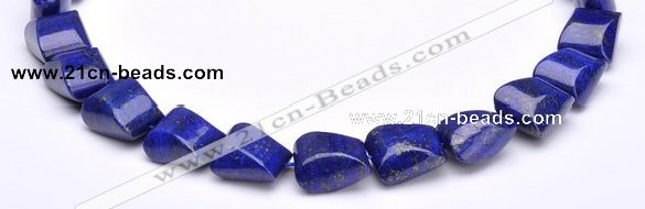 CLA30 14*18mm deep blue dyed lapis lazuli gemstone beads
