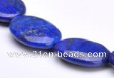 CLA37 18*25mm deep blue dyed lapis lazuli flat oval beads