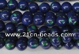 CLA401 15.5 inches 6mm round synthetic lapis lazuli beads
