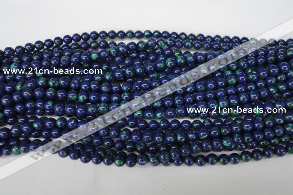 CLA401 15.5 inches 6mm round synthetic lapis lazuli beads