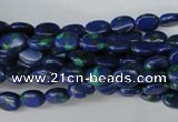 CLA418 15.5 inches 5*7mm oval synthetic lapis lazuli beads