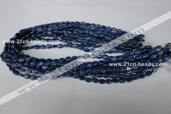 CLA418 15.5 inches 5*7mm oval synthetic lapis lazuli beads