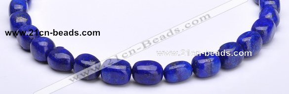 CLA42 10*10*15mm egg-shaped deep blue dyed lapis lazuli beads