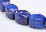 CLA43 9*9*18mm barrel deep blue dyed lapis lazuli beads