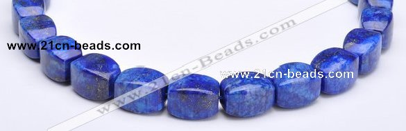 CLA43 9*9*18mm barrel deep blue dyed lapis lazuli beads