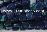 CLA447 15.5 inches 8*8mm square synthetic lapis lazuli beads