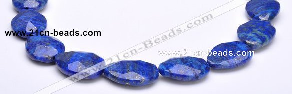 CLA45 19*25mm faceted teardrop deep blue dyed lapis lazuli beads
