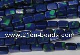 CLA451 15.5 inches 4*6mm rectangle synthetic lapis lazuli beads