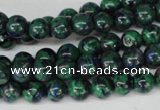 CLA480 15.5 inches 8mm round synthetic lapis lazuli beads