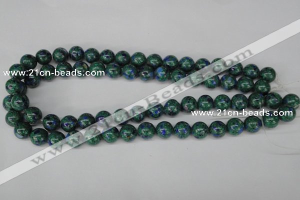 CLA481 15.5 inches 10mm round synthetic lapis lazuli beads