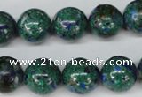 CLA483 15.5 inches 14mm round synthetic lapis lazuli beads