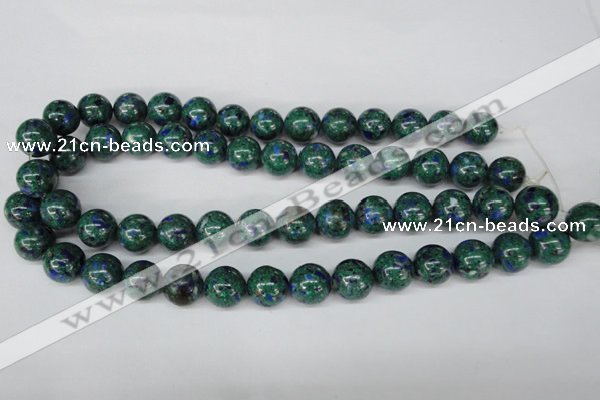 CLA483 15.5 inches 14mm round synthetic lapis lazuli beads