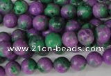 CLA490 15.5 inches 8mm round synthetic lapis lazuli beads