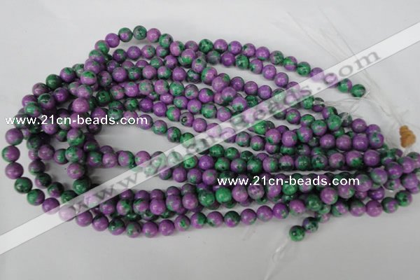 CLA490 15.5 inches 8mm round synthetic lapis lazuli beads