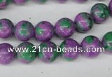 CLA491 15.5 inches 10mm round synthetic lapis lazuli beads