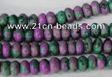 CLA498 15.5 inches 5*8mm rondelle synthetic lapis lazuli beads